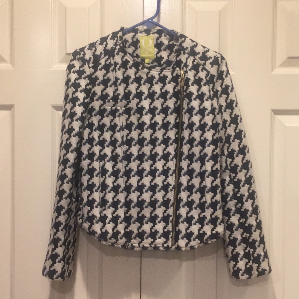 Houndstooth blazer